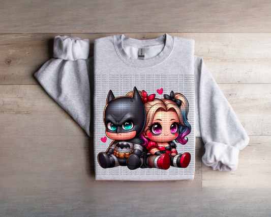 Baby Batman And Harley Hearts