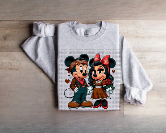 Mickey And Minnie - Brown