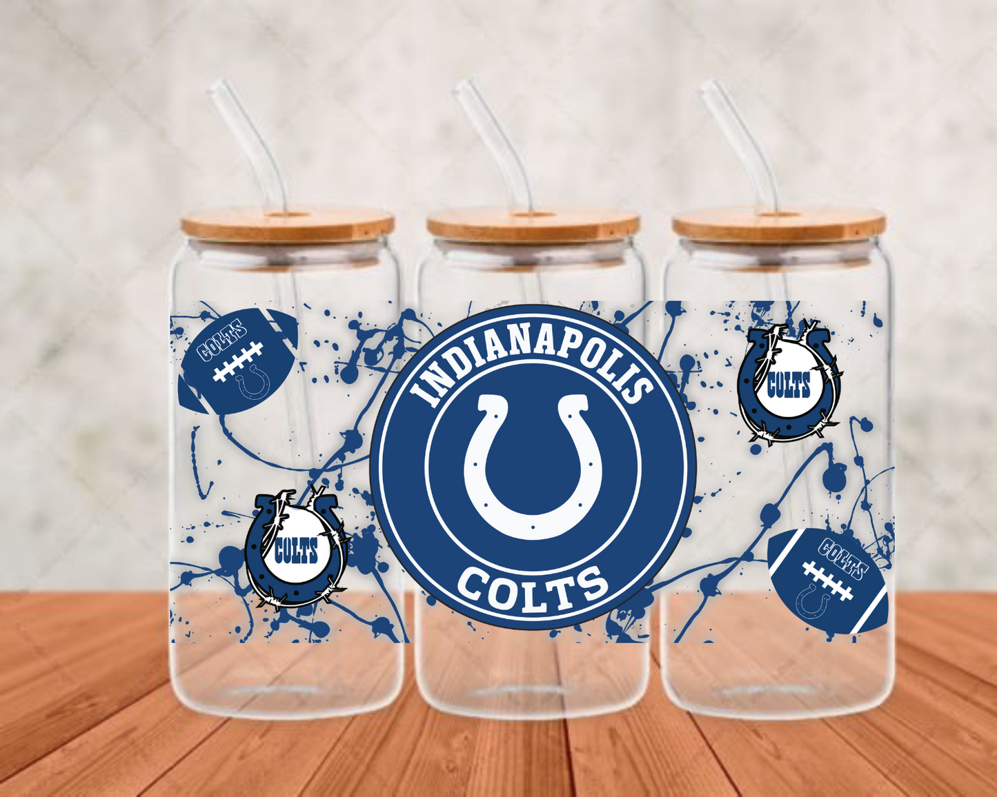 Football UV DTF CUP WRAPS