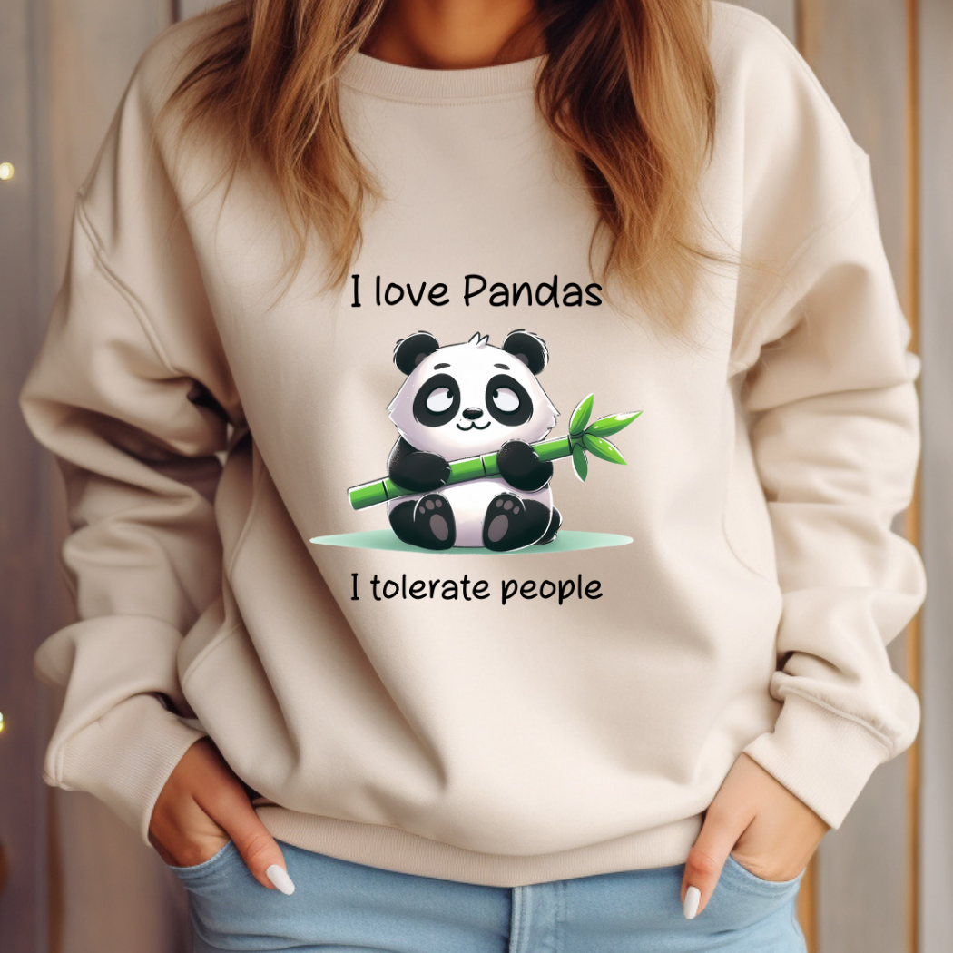 I love pandas I tolerate people