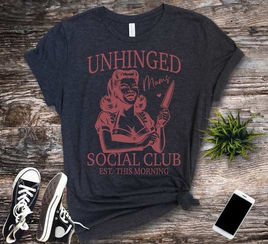 unhinged mums social club rose