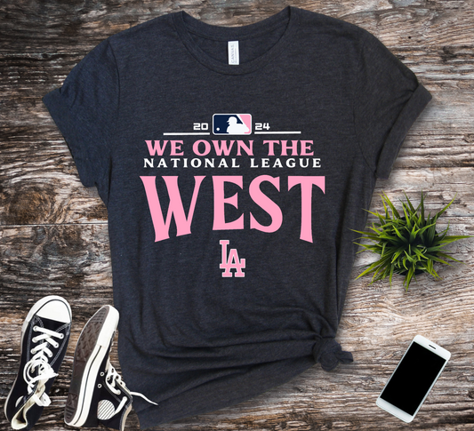 dodgers we own the west pink