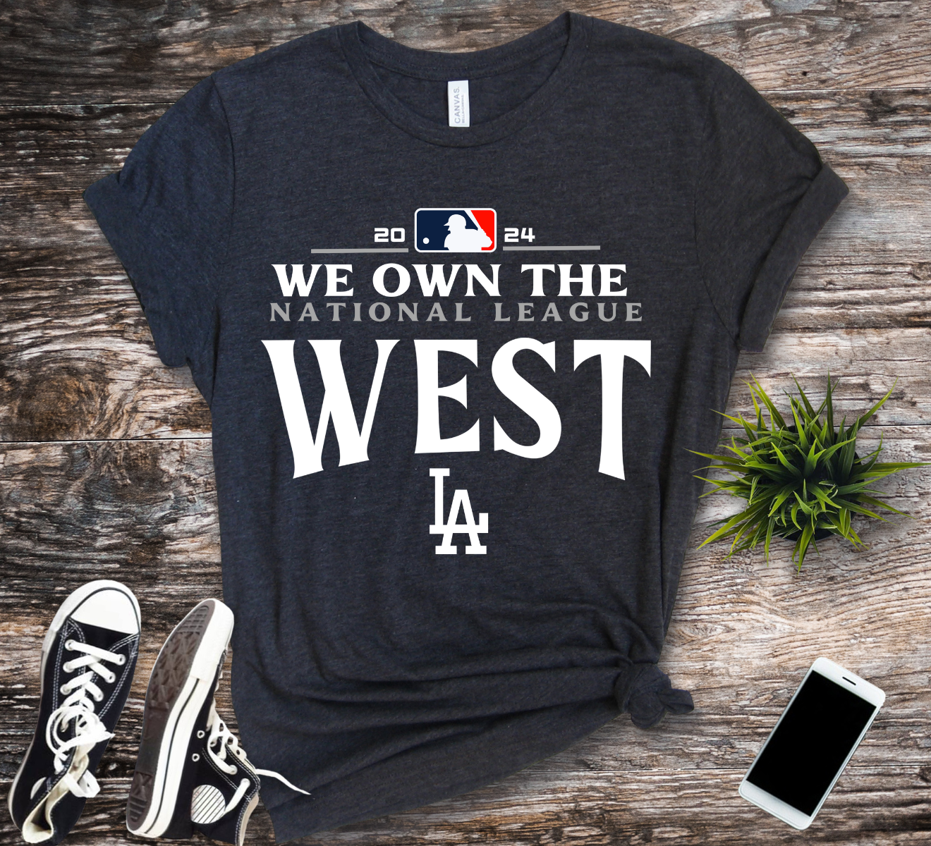 dodgers we own the west white