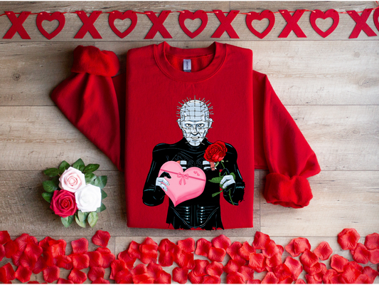 Pinhead candy heart  and roses