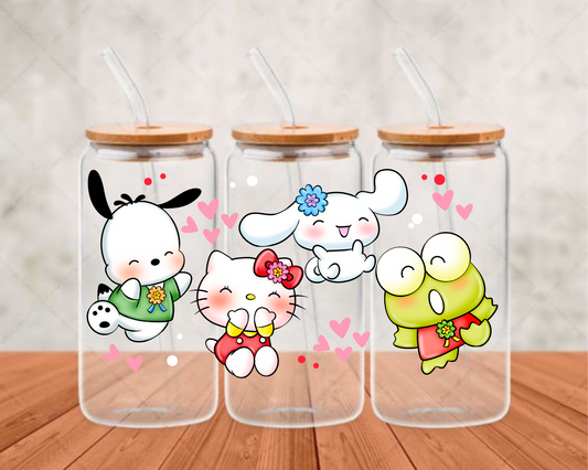 hello kitty and friend s UV-DTF adhesive cup wrap