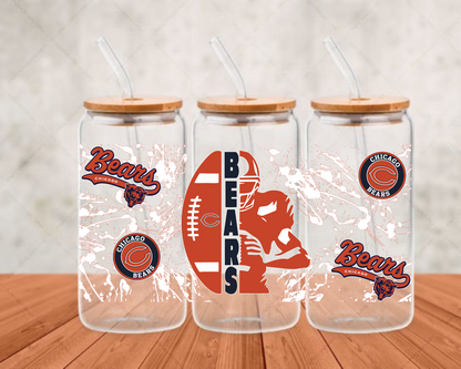 Football UV DTF CUP WRAPS