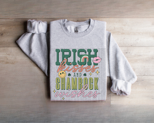 Irish kisses and shamrock wishes