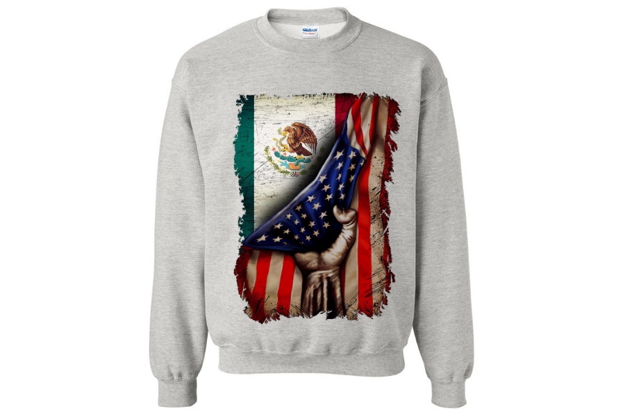 Mexican Roots american mexican flag