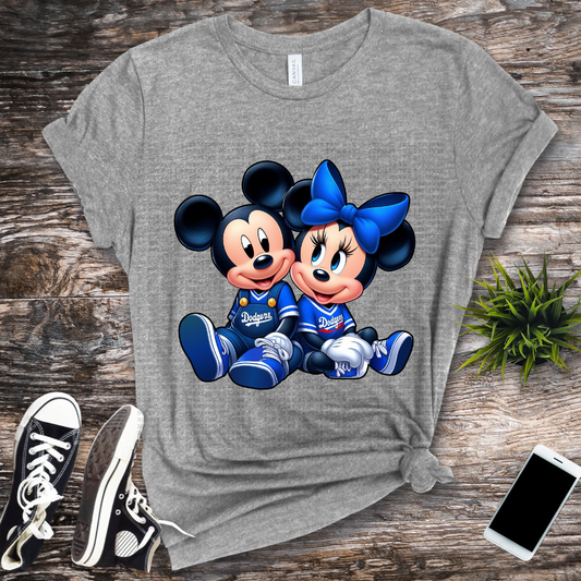 Mickey And Minnie Dodger Blue