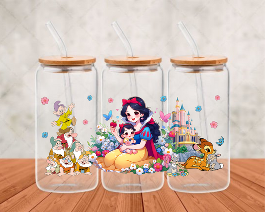 Snow White UV- DTF Adhesive cup wrap