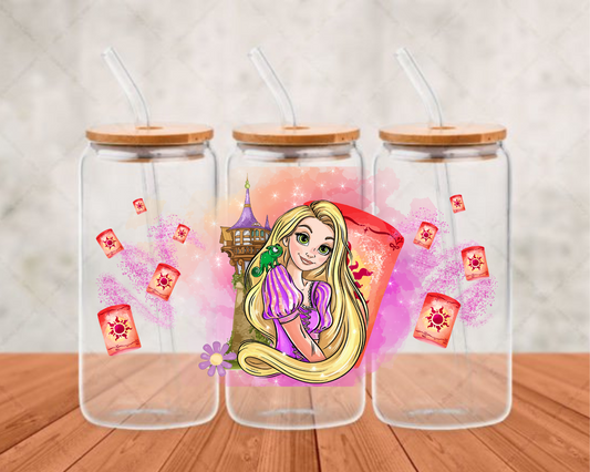 Rapunzel1 UV-DTF adhesive cup wrap