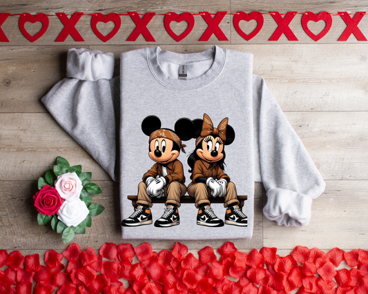 Mickey And Minnie Brown Chicano